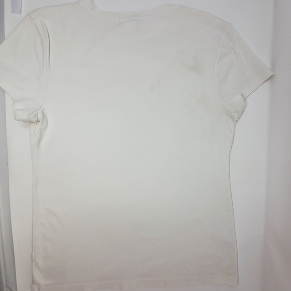 J.CREW- White T-Shirt- Women's- Size Large - Picture 6 of 9